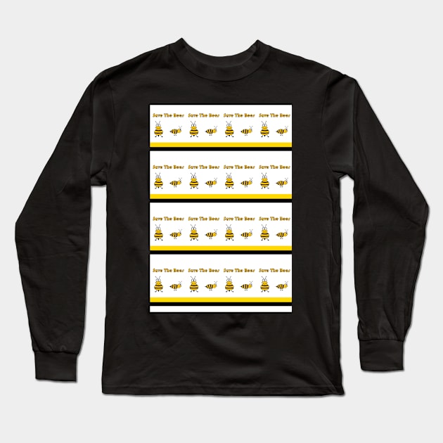 Save The Bees Long Sleeve T-Shirt by SartorisArt1